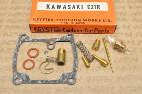 NOS Kawasaki C2 TR Keyster Carburetor Carb Needle Jet Spring Rebuild Repair Kit