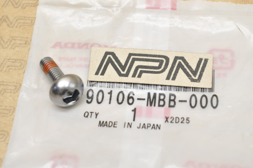 NOS Honda CBR1000 CBR600 CBR900 GL1500 VT1100 VT750 Screw 90106-MBB-000