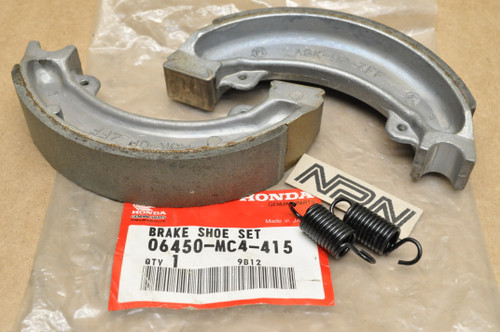 NOS Honda XL500 Brake Shoe Pad & Spring Set for 1 Hub= 2 Shoes 06450-MC4-415