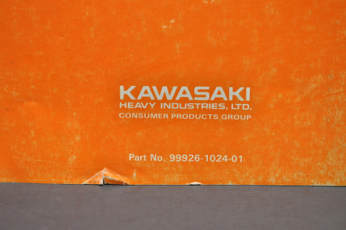 Vintage 1993-94 Kawasaki Motorcycle Shop Service Spec Manual 99926-1024-01