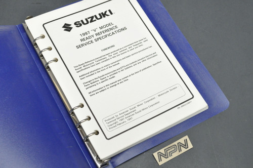 Vintage OEM 1997 Suzuki V Model Motorcycle ATV Service Spec Manual 99923-03971