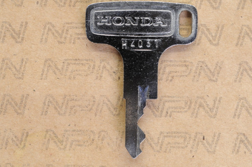 NOS Honda OEM Ignition Switch & Lock Key Single Groove H 2031