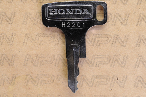 NOS Honda OEM Ignition Switch & Lock Key Single Groove H 2201