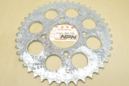 NOS Honda 1977-78 CB750 A Hondamatic Rear Wheel Final Drive Chain Sprocket 42T 41201-393-770