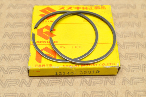 NOS Suzuki TC90 TS90 Standard Size Piston Ring Set for 1 Piston 12140-25010