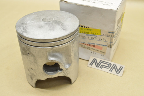 NOS Yamaha 1988-90 YZ250 .50 Oversize Piston 3JE-11636-00