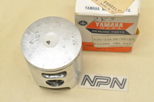 NOS Yamaha 1976-81 YZ100 .50 Oversize Piston 50.50mm 1J4-11636-00