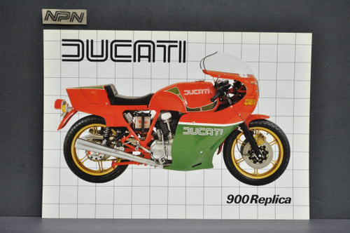 Vintage NOS Ducati 900 SS MHR Mike Hailwood Replica Motorcycle Brochure