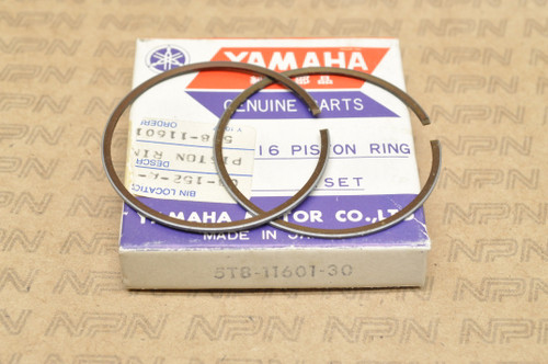 NOS Yamaha 1976-80 YZ80 .75 Oversize Piston Ring Set for 1 Piston 5T8-11601-30