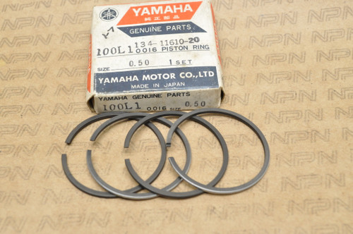 NOS Yamaha 1966-67 YL1 .50 Oversize Piston Ring Set for 2 Pistons 134-11610-20
