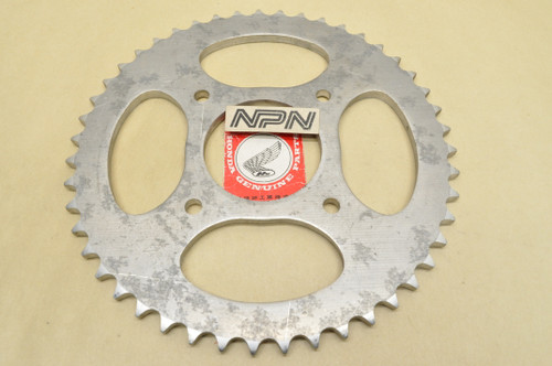 NOS Honda CR125 M Rear Chain Drive Sprocket 47T Aluminum 41201-360-810