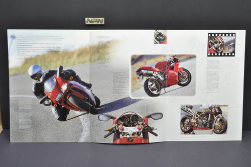 Vintage 1997 Ducati 916 Motorcycle Brochure Factory Racer John Kocinski