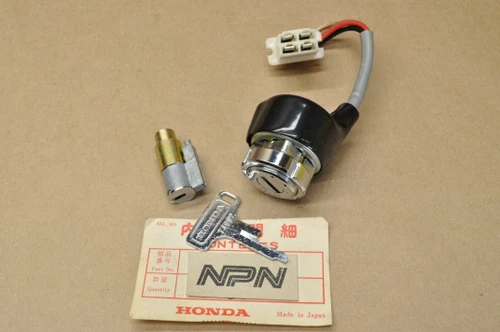 NOS Honda CL175 K0 Ignition Switch & Steering Lock w/ Key Set 35010-240-000