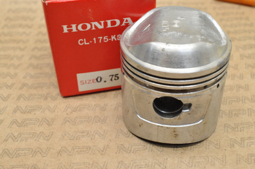 NOS Honda CA175 CB175 CL175 SL175 Rocky .75 Oversize Piston 13104-313-010