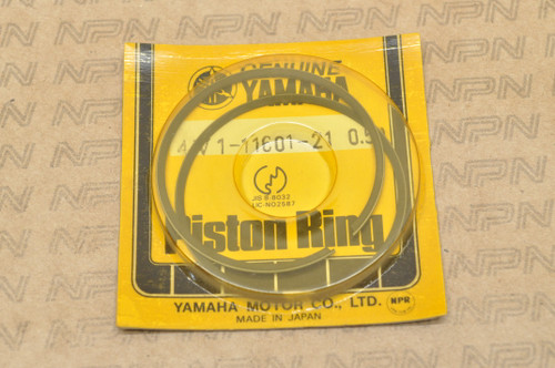NOS Yamaha 1981 YZ80 .50 Oversize Piston Ring Set for 1 Piston 4V1-11601-21
