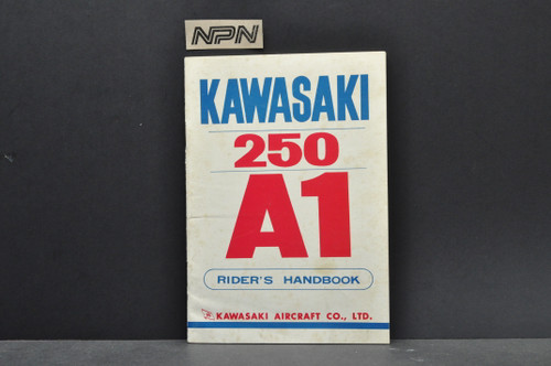 Vtg NOS 1960s Kawasaki A1 Samurai 250 Motorcycle Owners Manual Riders Handbook
