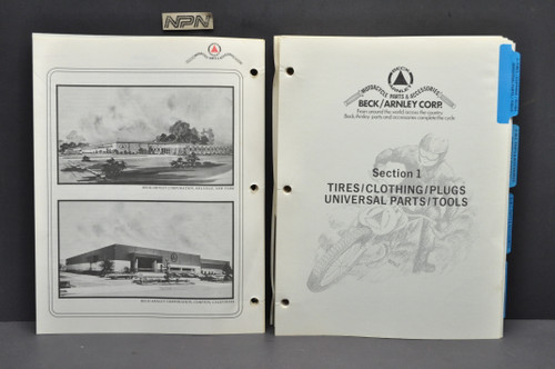 Vtg 1972 Beck Arnley Motorcycle Supply Parts Accessories Catalog Tires Clothing