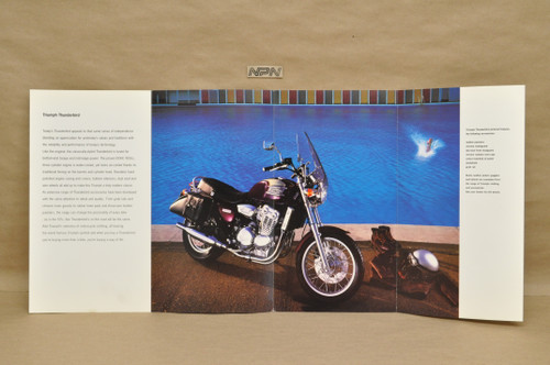 Vintage 1995 Triumph Thunderbird Motorcycle Sales Brochure