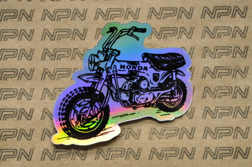 Honda 1969-71 CT70 K0 Trail 70 Hologram Decal Die Cut Sticker