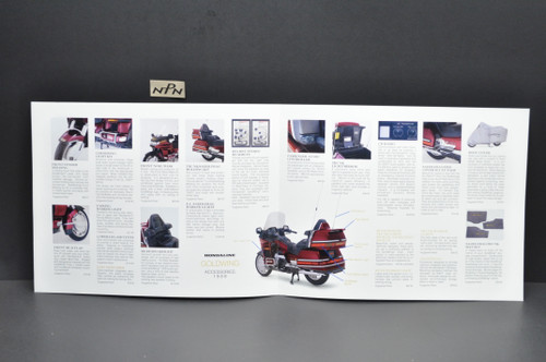 Vintage NOS 1989 Honda GL1500 Gold Wing Motorcycle Accessories Sales Brochure