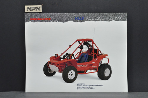 Vintage NOS 1990 Honda Pilot FL400 R ATV Accessories Dealer Sales Brochure