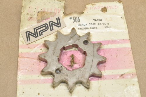 NOS Honda CL77 CL72 CB77 CB72 CT Alloy Old Style Drive Sprocket 12T 23801-268-020