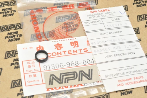 NOS Honda 1984-85 ATC125 M 1985-86 TRX125 Cylinder Rubber Gasket 91306-968-004