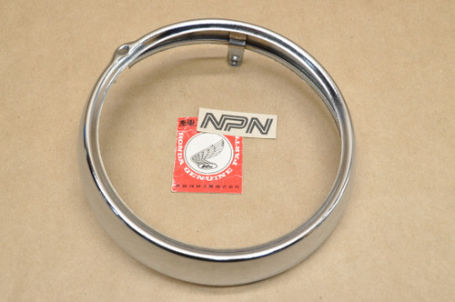 NOS Honda CB450 K1 Chrome Head Light Bezel Ring Rim 33101-292-671