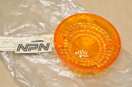NOS Yamaha XS Amber Turn Signal Blinker Lens ACC-11140-00-05