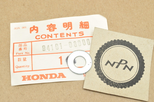 NOS Honda ATC250 CB750 CBX CT70 CMX250 GL1100 XL350 XR75 Z50 Washer 94101-08000 NOS Honda ATC250 CB750 CBX CT70 CMX250 GL1100 XL350 XR75 Z50 Washer 94101-08000