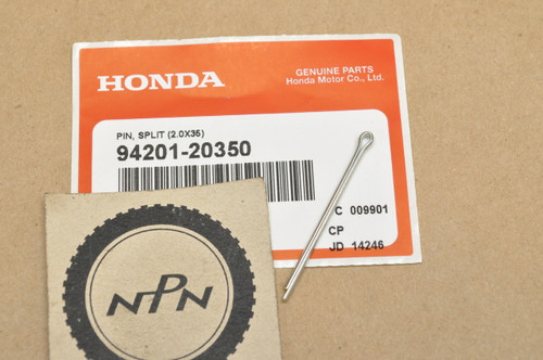 NOS Honda CB400 CB750 CR250 CX500 VF700 VT750 XL250 Cotter Pin 94201-20350