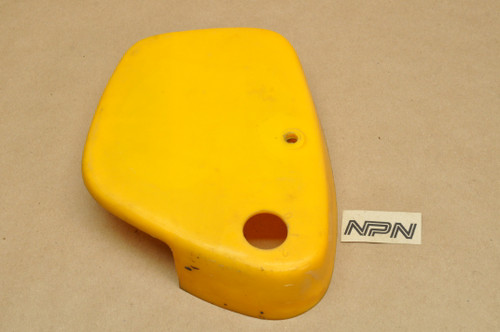 Vintage Used OEM Honda CT200 CT90 Tool Box Left Side Cover Yellow 83500-001-810 XB