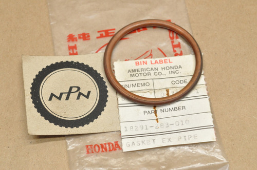 NOS Honda CB450 K0-K7 CB500 CL450 K0-K6 XL350 Exhaust Pipe Gasket 18291-283-010