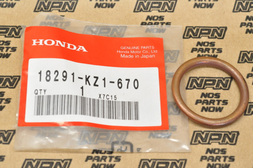 NOS Honda XL250 XR100 XR200 XR250 XR80 Exhaust Pipe Gasket 18291-KZ1-670