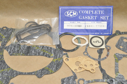 NOS Honda CT90 K1 SCM Complete Bottom & Top End Gasket Seal Kit 06110-028-000