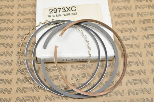 NOS Honda XL250 XR250 Wiseco 75.50mm Oversize Piston Ring Set 2973XC