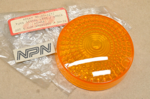 NOS Honda CB400 CB750 CB900 CX500 GL1000 VEM Turn Signal Lens 33402-377-671
