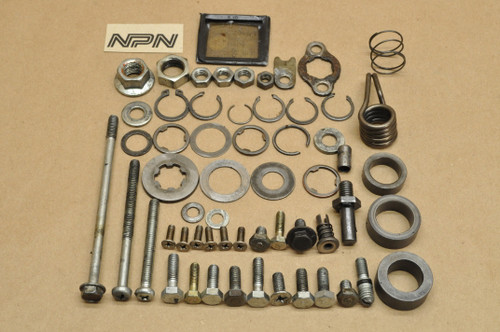 Vtg Used OEM Honda 1983 XL80 S Bolt Screw Washer Nut Collar Spring Hardware Lot
