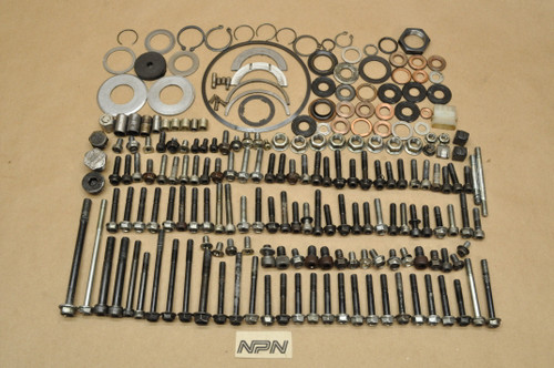 Vtg Used OEM Suzuki 89-92 GSX-R1100 V710 Engine Bolt Screw Plug Nut Hardware Lot 
