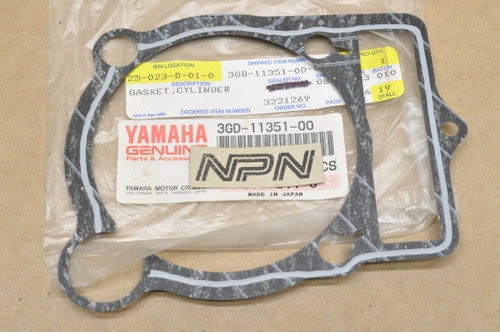 NOS Yamaha BW350 YFM350 YFM400 YFP350 Cylinder Base Gasket 3GD-11351-00