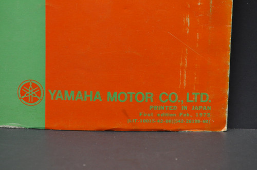 Vtg 1975 Yamaha LB80 IIHC Chappy Moped Parts List Book Diagram Manual