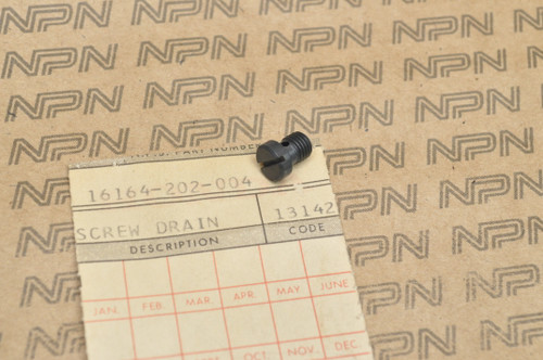 NOS Honda CA175 CB100 CL100 CT90 SL350 SL90 Carb Drain Screw 16164-202-004