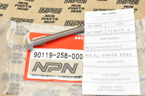 NOS Honda CB350 CL200 CL350 CM200 SL350 XL175 Chain Adjuster Bolt 90119-258-000