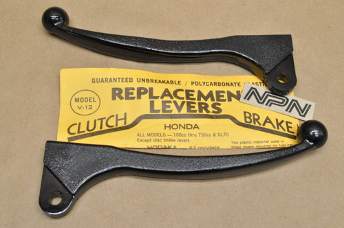 NOS Honda CB450 CB750 SL70 Plastic Clutch & Brake Lever Set 53178-369-700