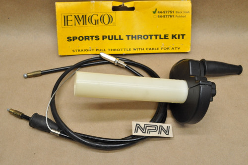 NOS Honda ATC TRX ATV Emgo Straight Pull Throttle Tube w/ Cable 44-97751
