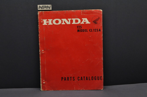 Vtg 1967-69 Honda CL125 A Motorcycle Parts Catalog Book Diagram Manual