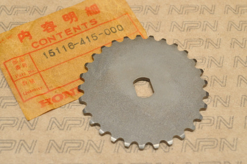 NOS Honda CX500 CX650 GL500 GL650 Silver Wing Oil Pump Sprocket 15116-415-000