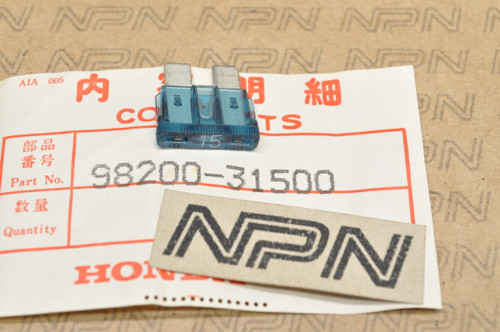 NOS Honda CB750 GL1200 NX650 TRX250 VF700 VT750 XL600 Fuse 15A 98200-31500