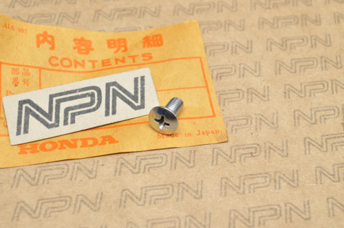 NOS Honda CB160 CL175 CT70 H GL1500 XL75 XL80 S Oval Screw 93700-05012-0B
