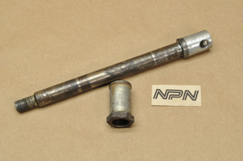 Vtg Used OEM Honda CB350 CB360 CB400 CJ360 CL350 CL360 SL350 Front Axle & Nut 44301-312-000